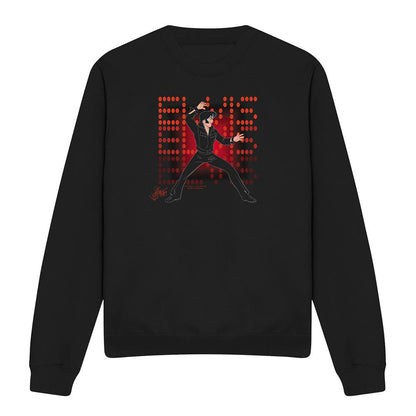 Black - Front - Elvis Presley Unisex Adult 69 Anime Sweatshirt