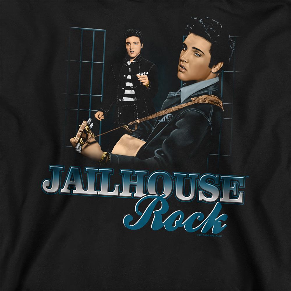 Black - Side - Elvis Presley Unisex Adult Jailhouse Rock Sweatshirt