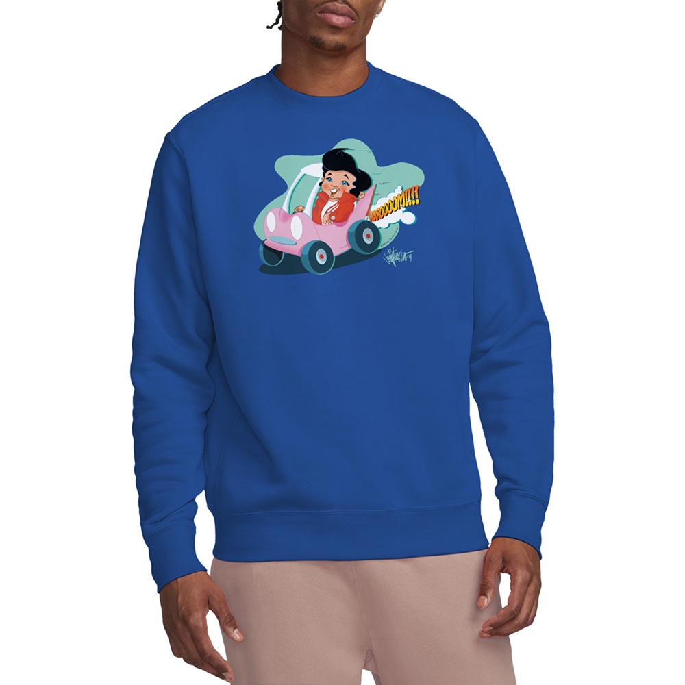 Royal Blue - Back - Elvis Presley Unisex Adult Speedway Sweatshirt