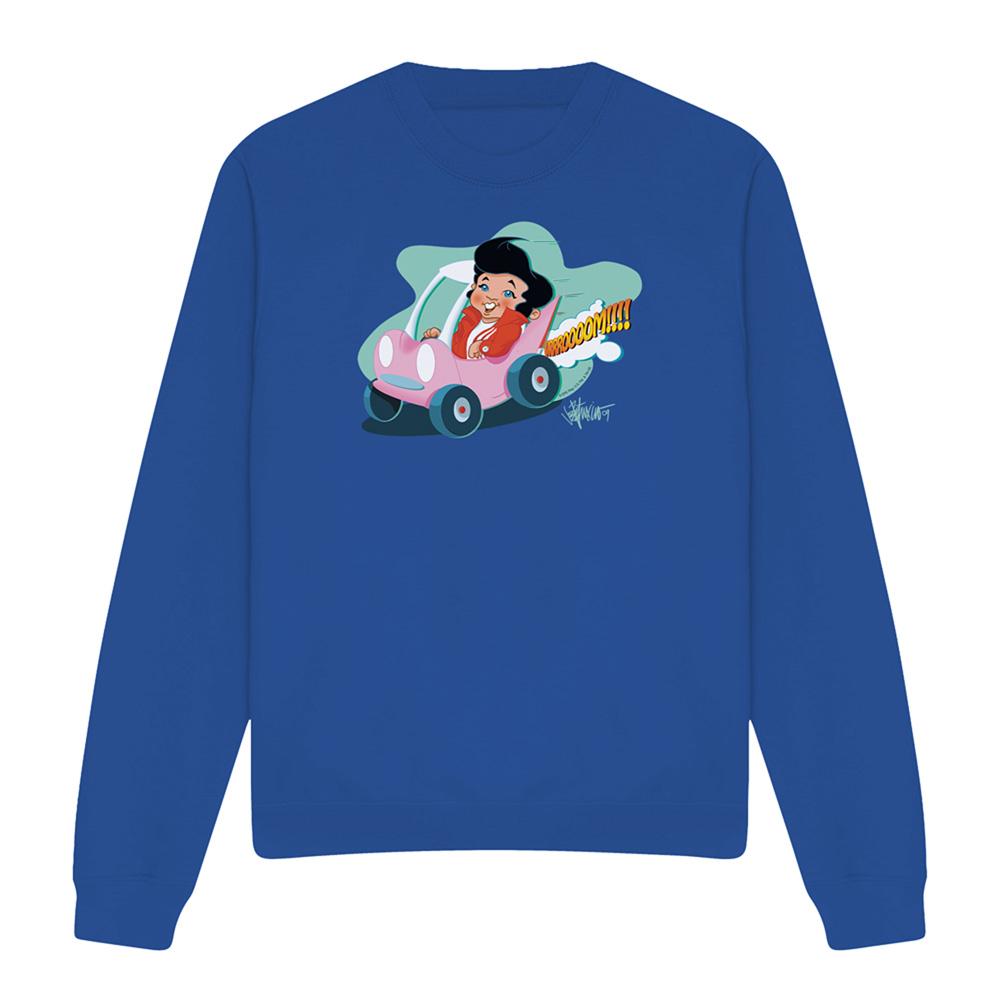 Royal Blue - Front - Elvis Presley Unisex Adult Speedway Sweatshirt