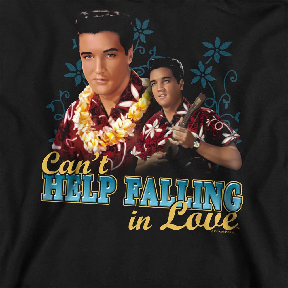 Black - Side - Elvis Presley Unisex Adult Cant Help Falling Sweatshirt