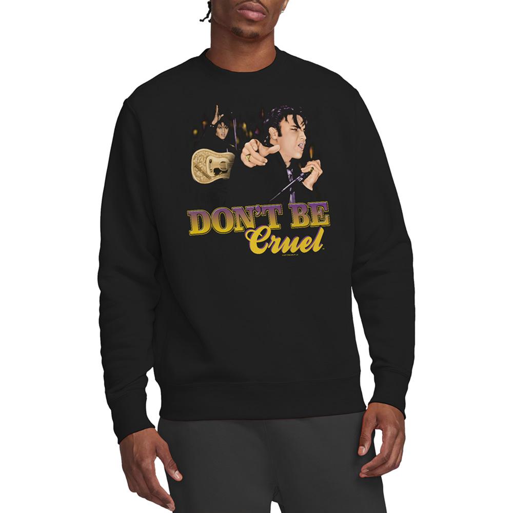 Black - Back - Elvis Presley Unisex Adult Dont Be Cruel Sweatshirt