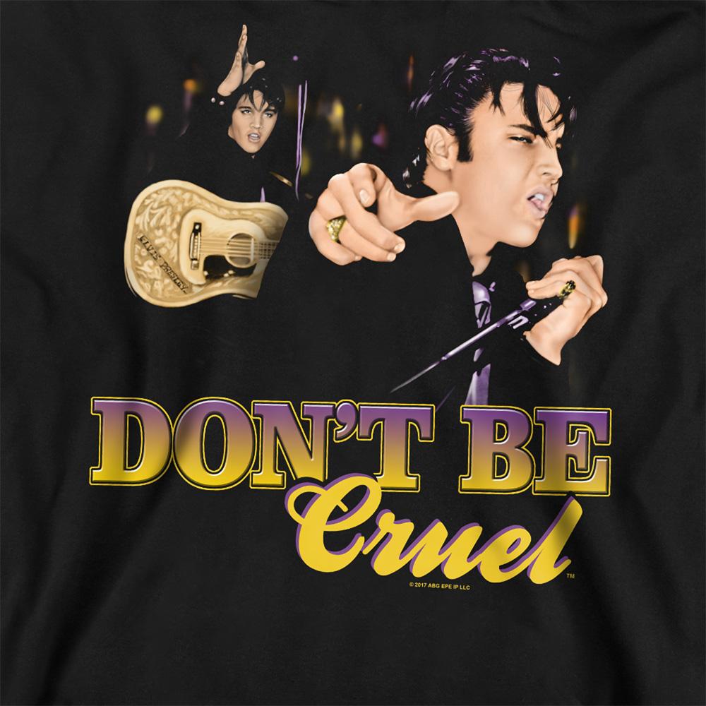 Black - Side - Elvis Presley Unisex Adult Dont Be Cruel Sweatshirt