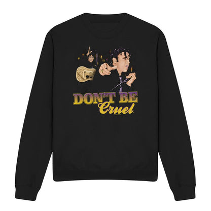 Black - Front - Elvis Presley Unisex Adult Dont Be Cruel Sweatshirt