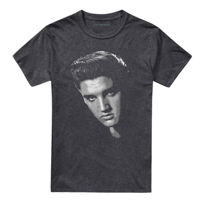 Charcoal - Front - Elvis Presley Unisex Adult American Idol T-Shirt