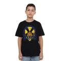 Black - Side - Marvel Childrens-Kids X-Men Wolverine Retro T-Shirt