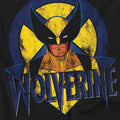 Black - Side - Marvel Childrens-Kids X-Men Wolverine Retro T-Shirt