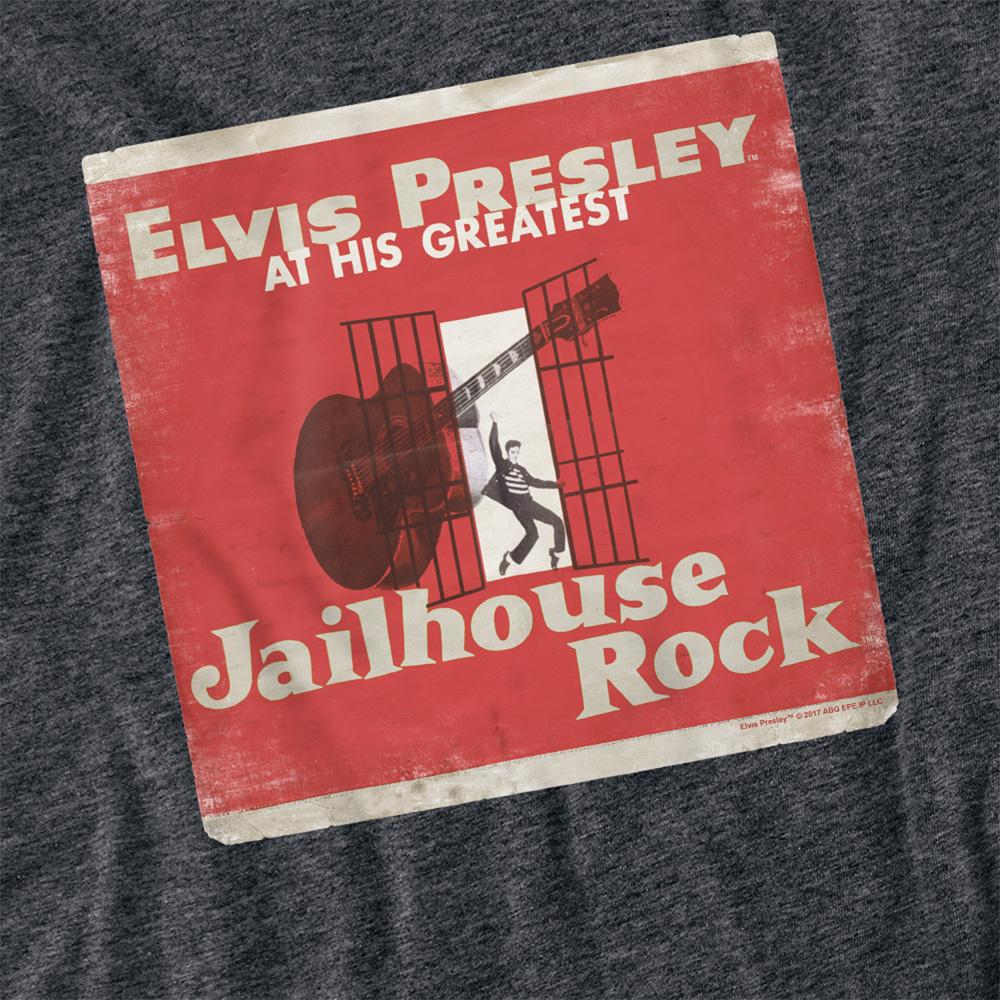 Charcoal - Side - Elvis Presley Unisex Adult Greatest T-Shirt