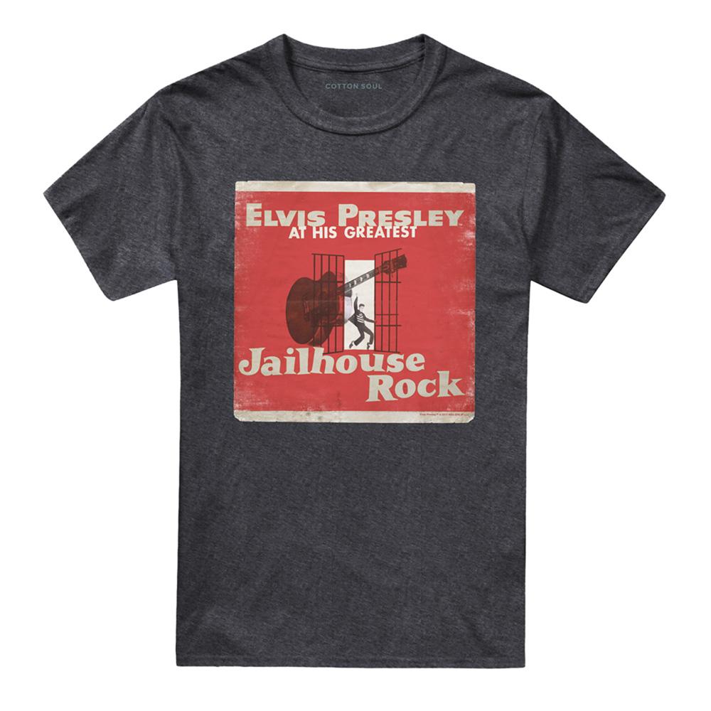 Charcoal - Front - Elvis Presley Unisex Adult Greatest T-Shirt