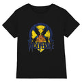 Black - Front - Marvel Childrens-Kids X-Men Wolverine Retro T-Shirt