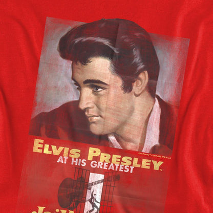 Red - Side - Elvis Presley Unisex Adult Jailhouse Rock Sweatshirt