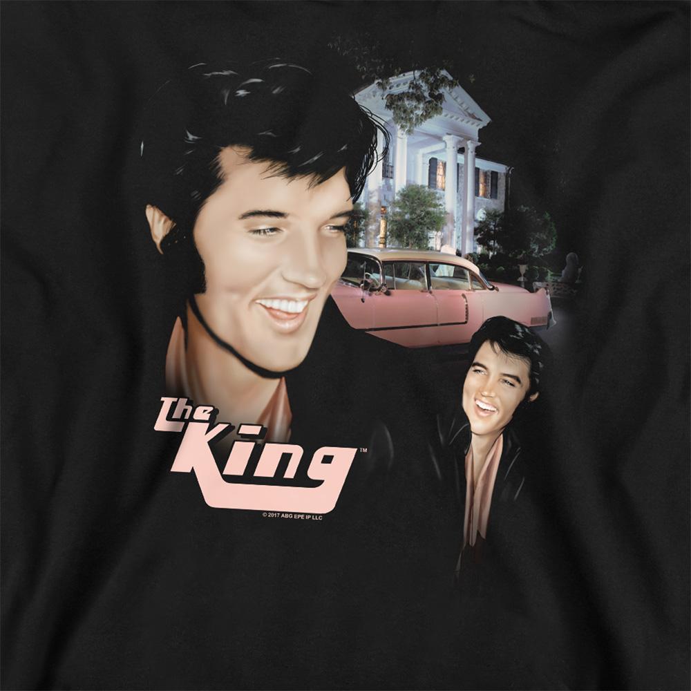 Black - Side - Elvis Presley Unisex Adult Home Sweet Home Sweatshirt