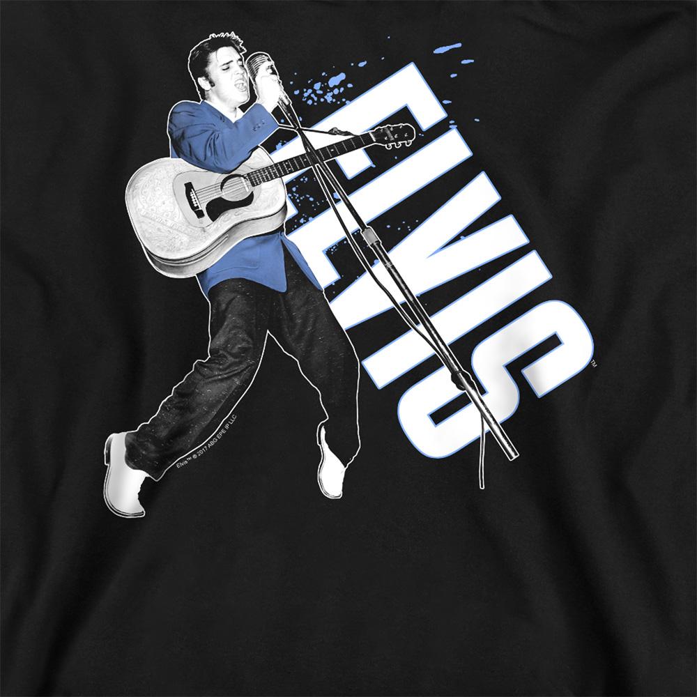 Black - Side - Elvis Presley Unisex Adult On His Toes Sweatshirt