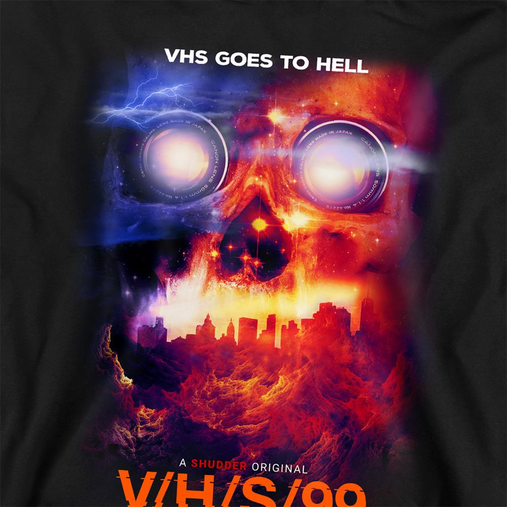Black - Back - V-H-S-99 Childrens-Kids Goes To Hell Hoodie