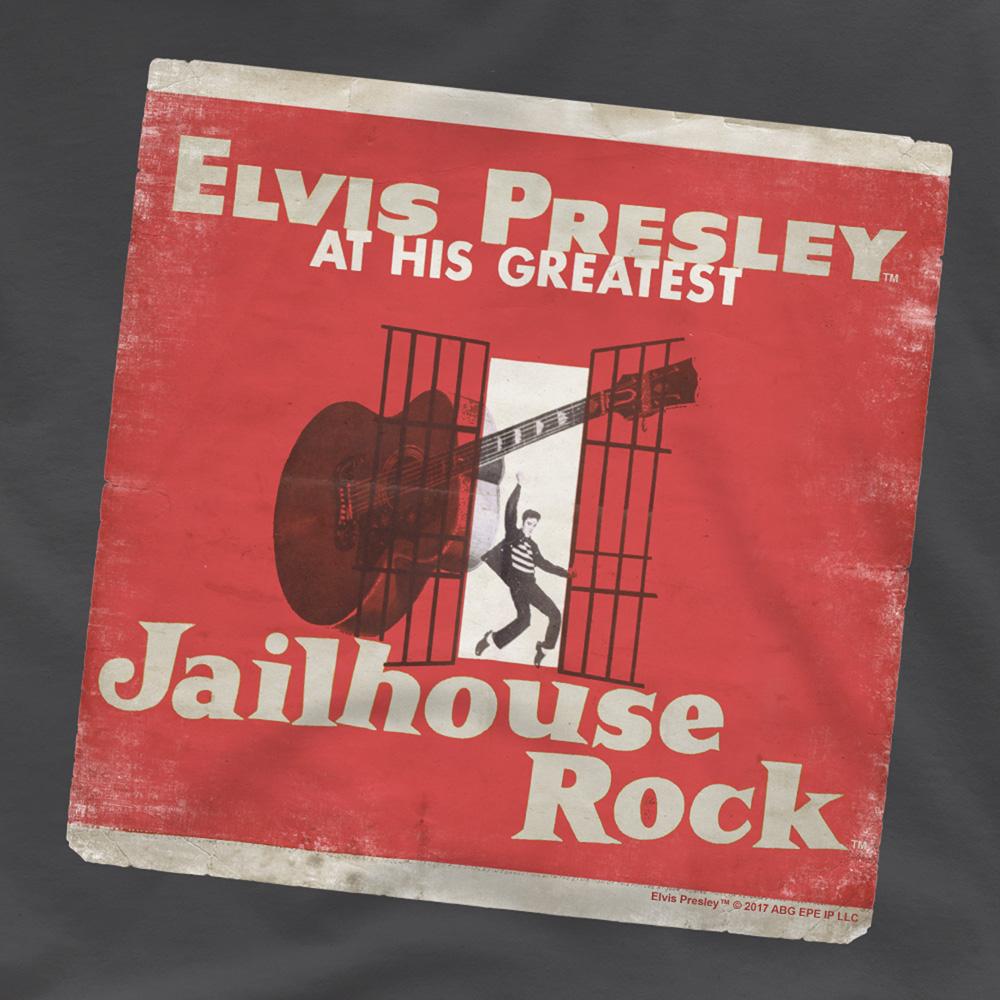 Charcoal - Side - Elvis Childrens-Kids Greatest T-Shirt