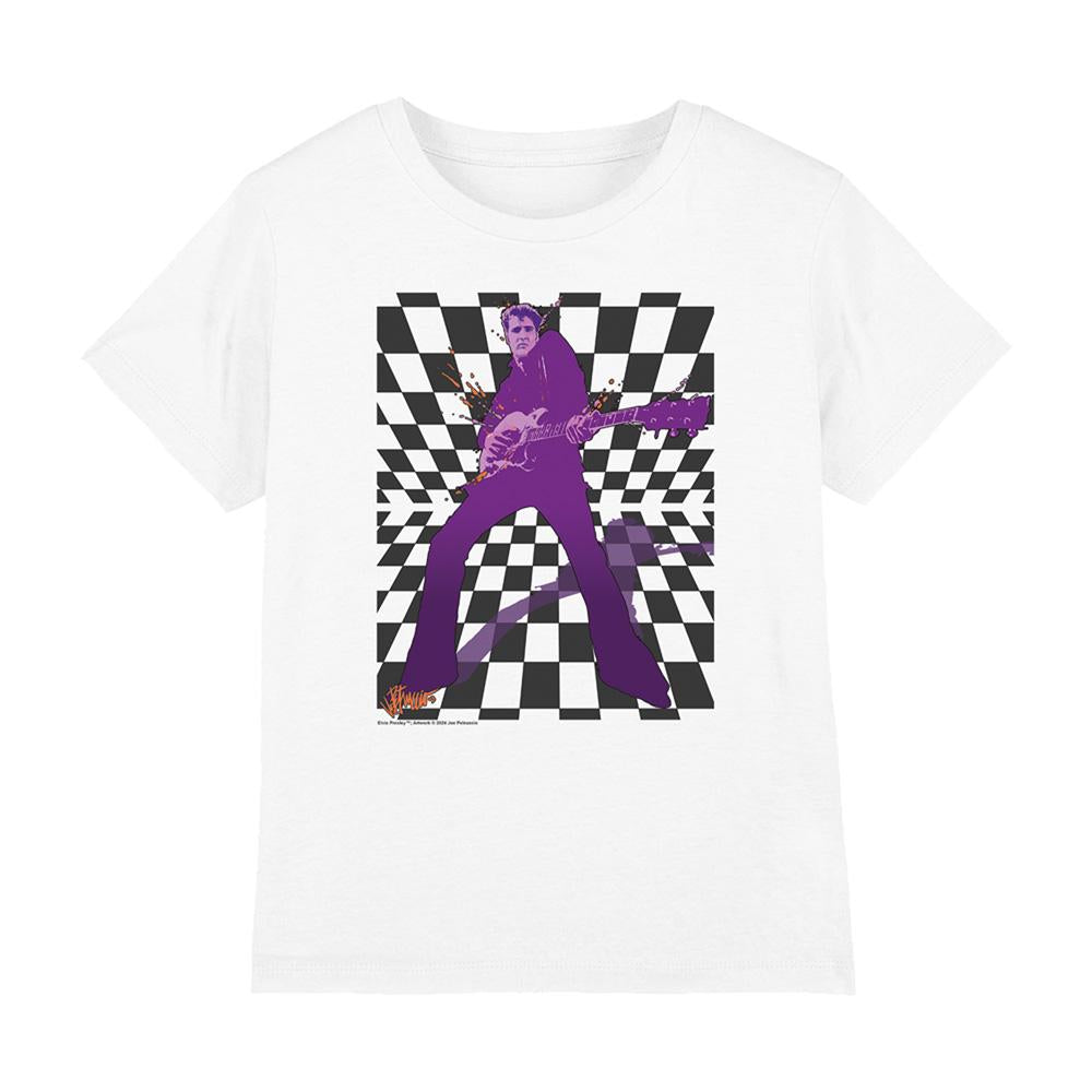 White - Front - Elvis Childrens-Kids Lets Rock T-Shirt