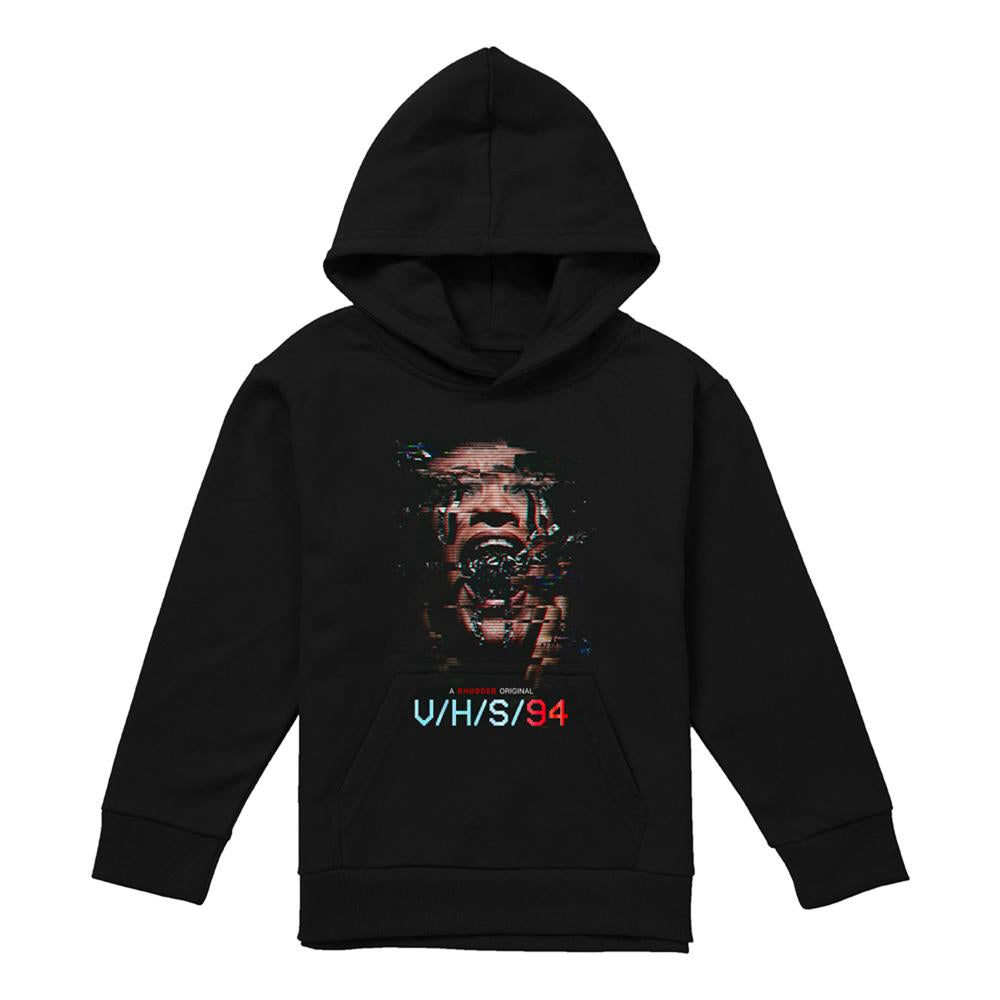Black - Front - V-H-S-94 Childrens-Kids Key Art Hoodie