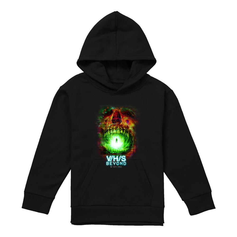 Black - Front - V-H-S Childrens-Kids Beyond No Safe Space Hoodie