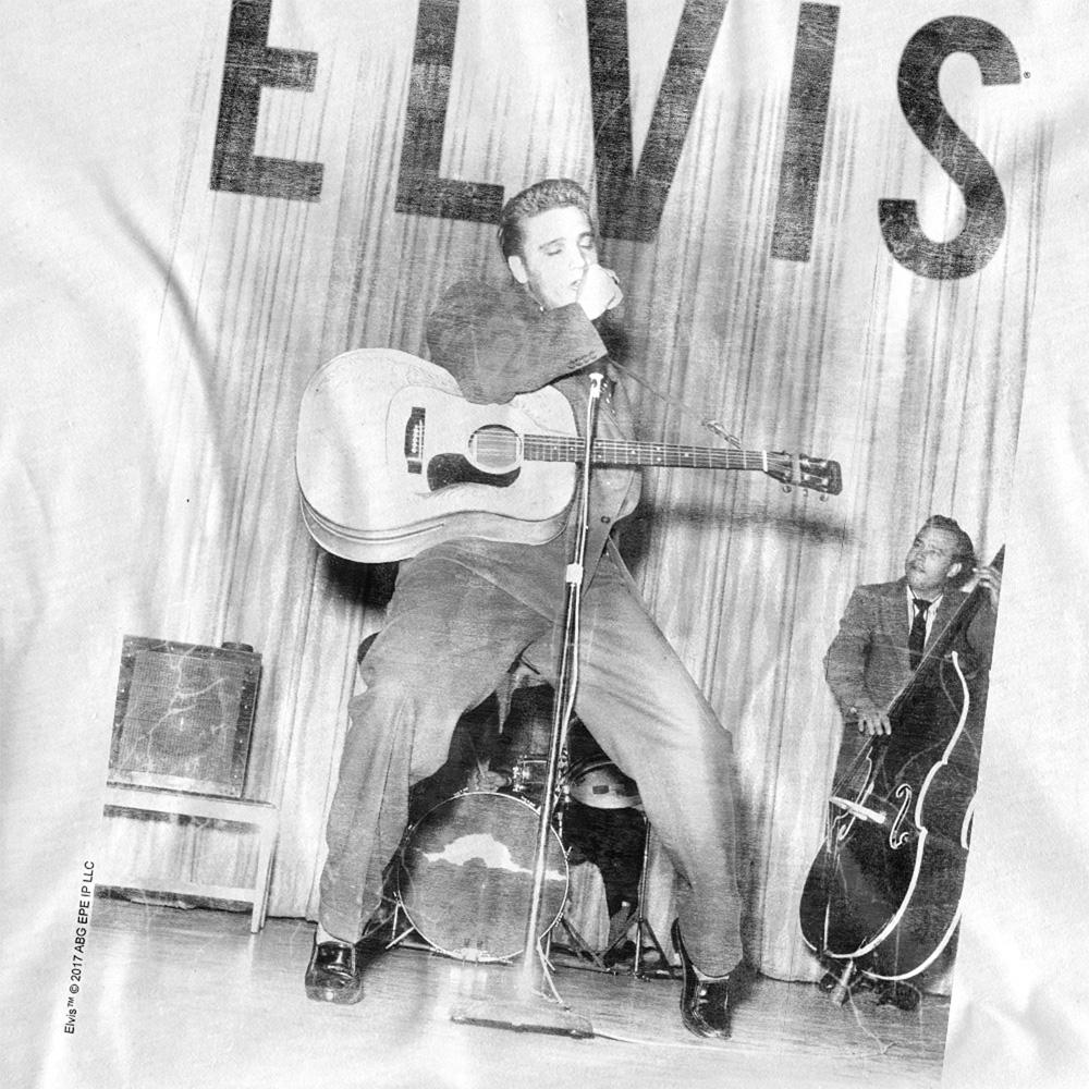 White - Side - Elvis Presley Childrens-Kids With The Band T-Shirt