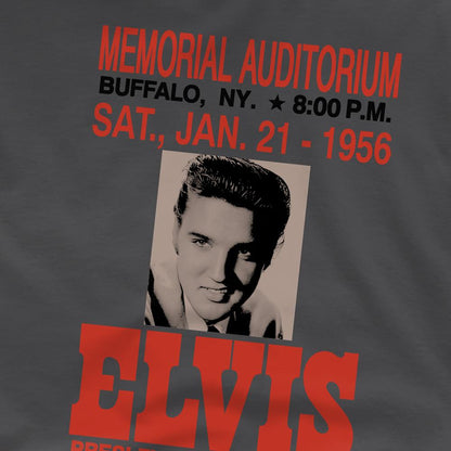 Charcoal - Side - Elvis Presley Childrens-Kids Buffalo 1956 T-Shirt