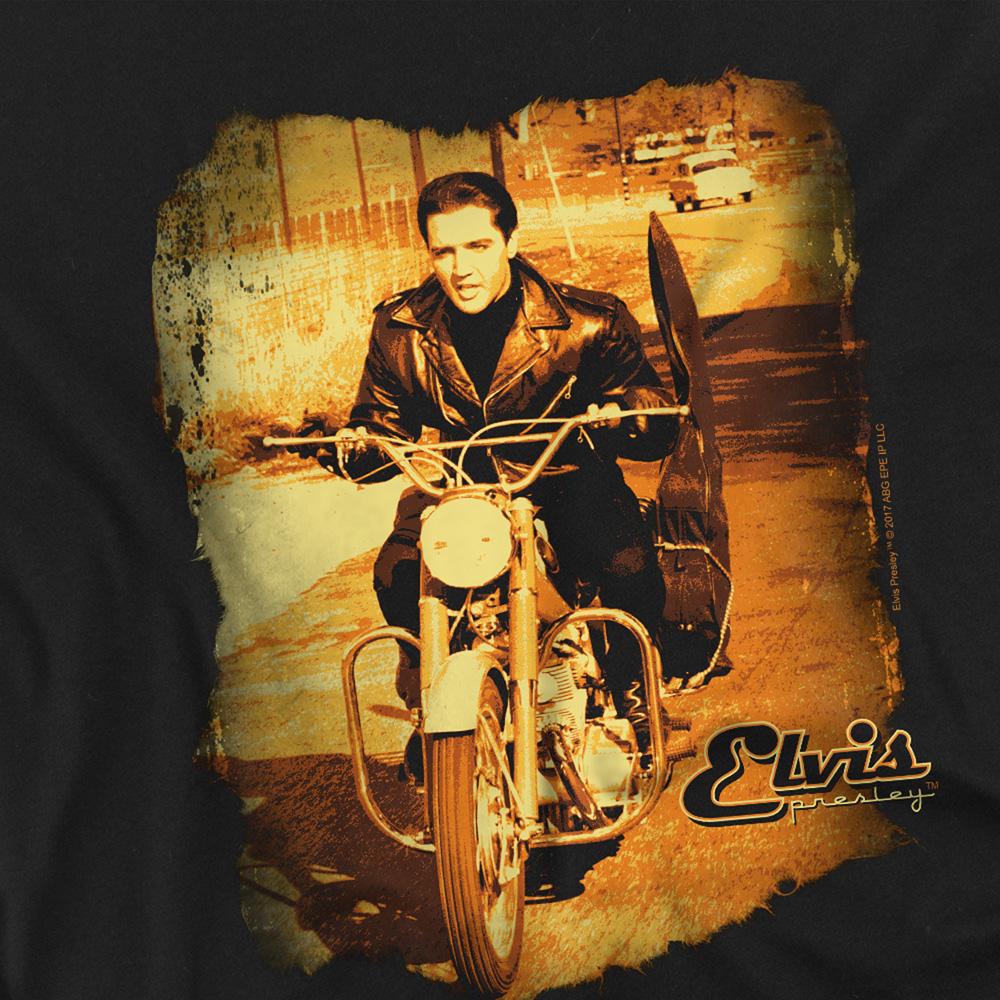 Black - Side - Elvis Presley Childrens-Kids Hit The Road T-Shirt
