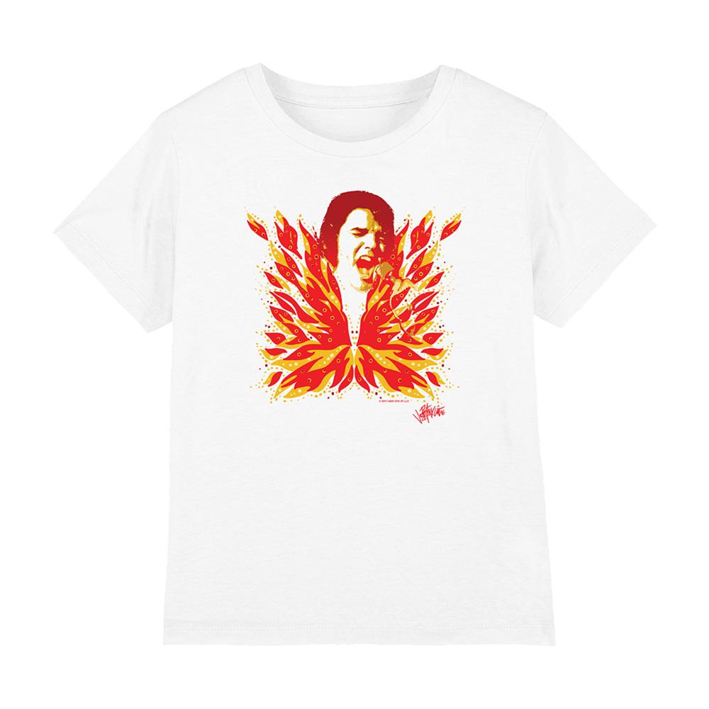 White - Front - Elvis Presley Childrens-Kids His Latest Flame T-Shirt