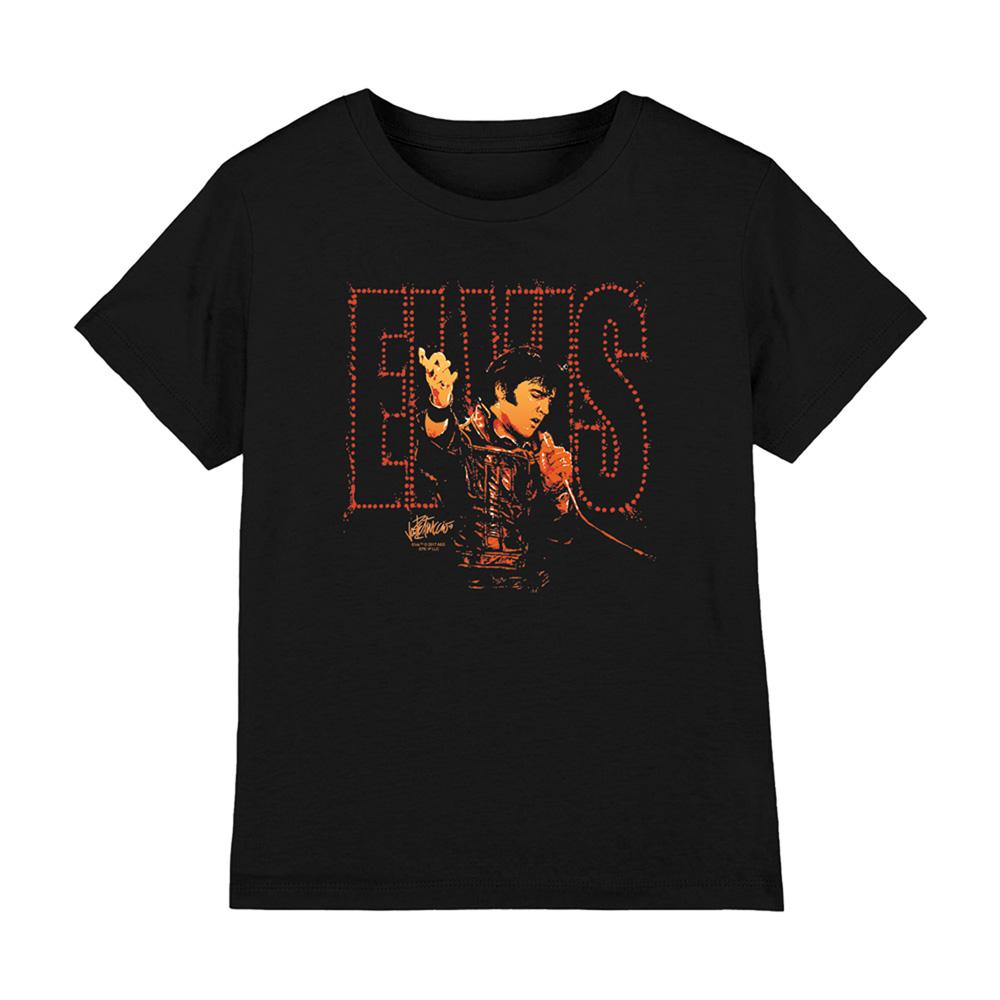 Black - Front - Elvis Presley Childrens-Kids Take My Hand T-Shirt