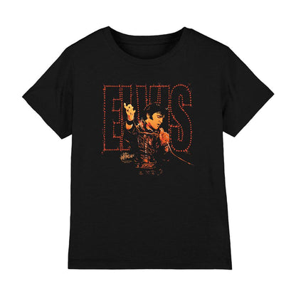 Black - Front - Elvis Presley Childrens-Kids Take My Hand T-Shirt