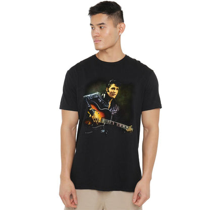 Black - Back - Elvis Presley Unisex Adult 1968 T-Shirt