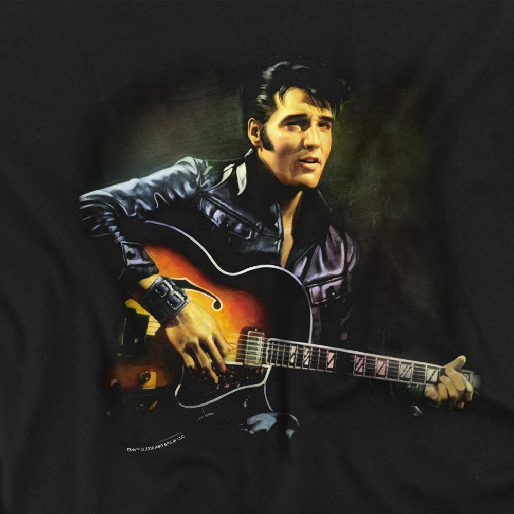 Black - Side - Elvis Presley Unisex Adult 1968 T-Shirt