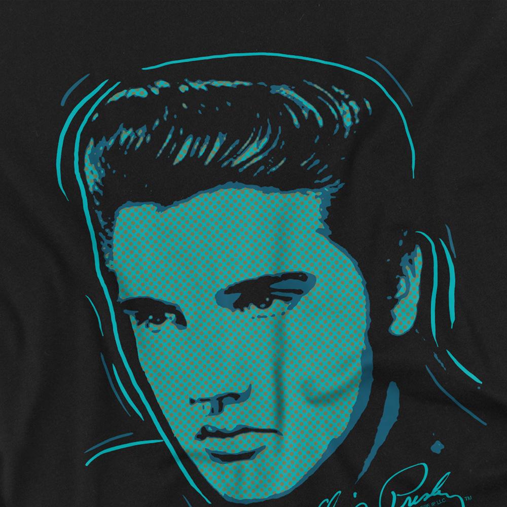 Black - Side - Elvis Presley Childrens-Kids Young Dots T-Shirt