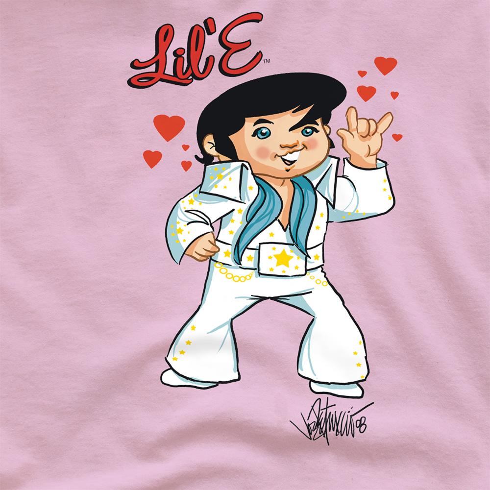 Pink - Side - Elvis Presley Unisex Adult Lil E T-Shirt
