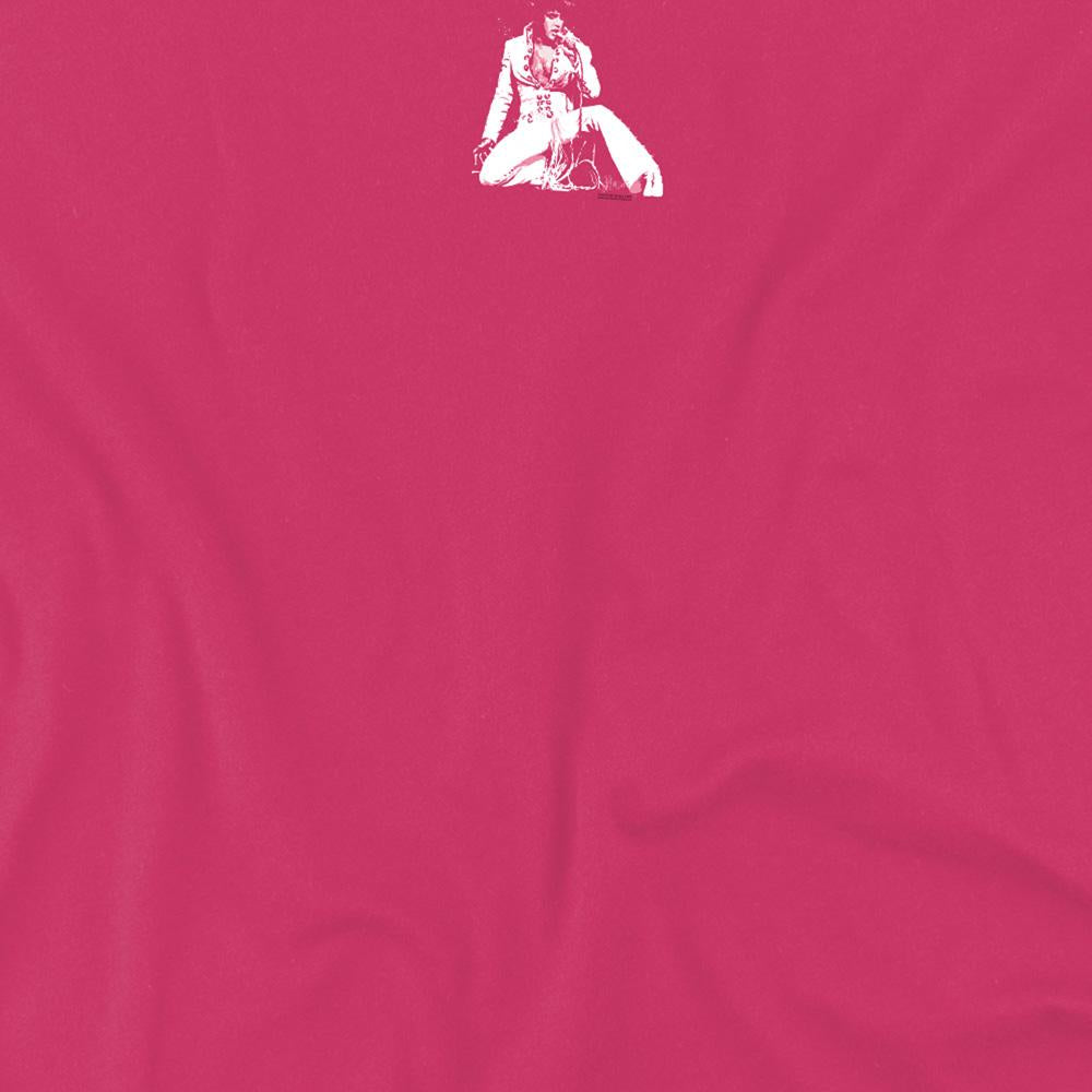 Hot Pink - Side - Elvis Presley Unisex Adult Please Love Me T-Shirt