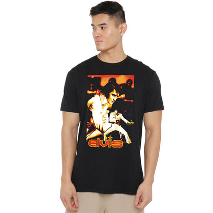 Black - Back - Elvis Presley Unisex Adult Showman T-Shirt