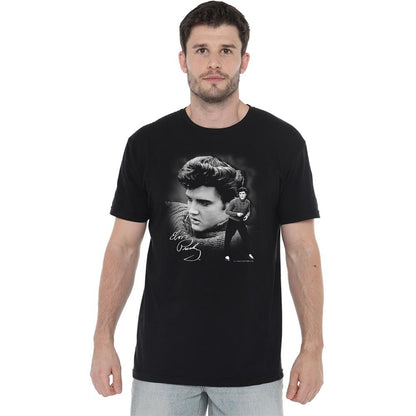 Black - Back - Elvis Presley Unisex Adult Sweater T-Shirt