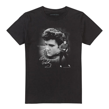Black - Front - Elvis Presley Unisex Adult Sweater T-Shirt