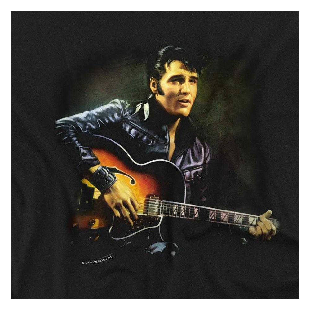 Black - Side - Elvis Presley Unisex Adult 1968 Long-Sleeved T-Shirt