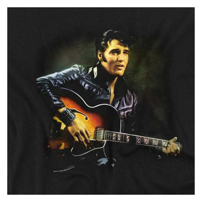 Black - Side - Elvis Presley Unisex Adult 1968 Long-Sleeved T-Shirt