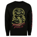 Black - Front - Cobra Kai Mens Never Dies Long-Sleeved T-Shirt