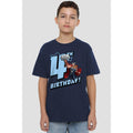 Navy - Lifestyle - Thor Childrens-Kids 4th Birthday T-Shirt