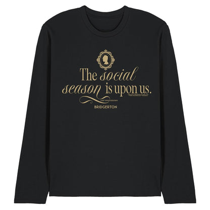 Black - Front - Bridgerton Unisex Adult The Social Season Is Upon Us T-Shirt