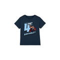 Navy - Front - Thor Childrens-Kids 4th Birthday T-Shirt