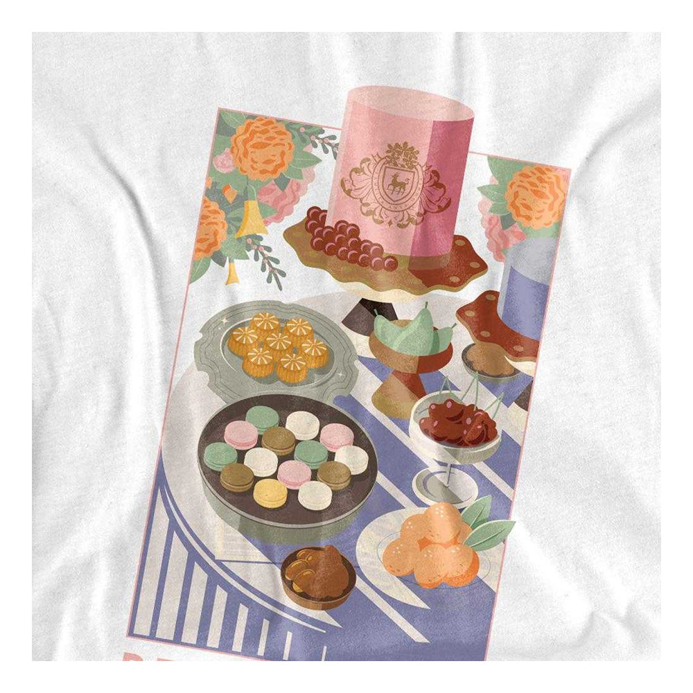 White - Side - Bridgerton Unisex Adult Treats Long-Sleeved T-Shirt