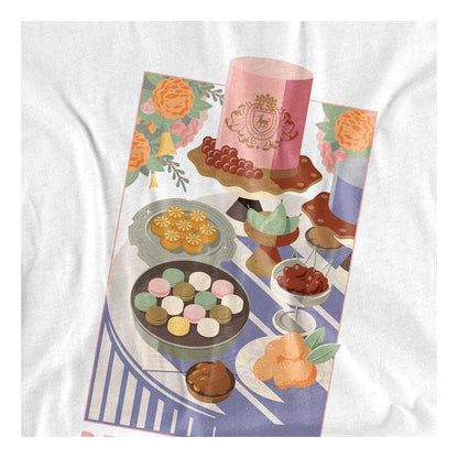 White - Side - Bridgerton Unisex Adult Treats Long-Sleeved T-Shirt