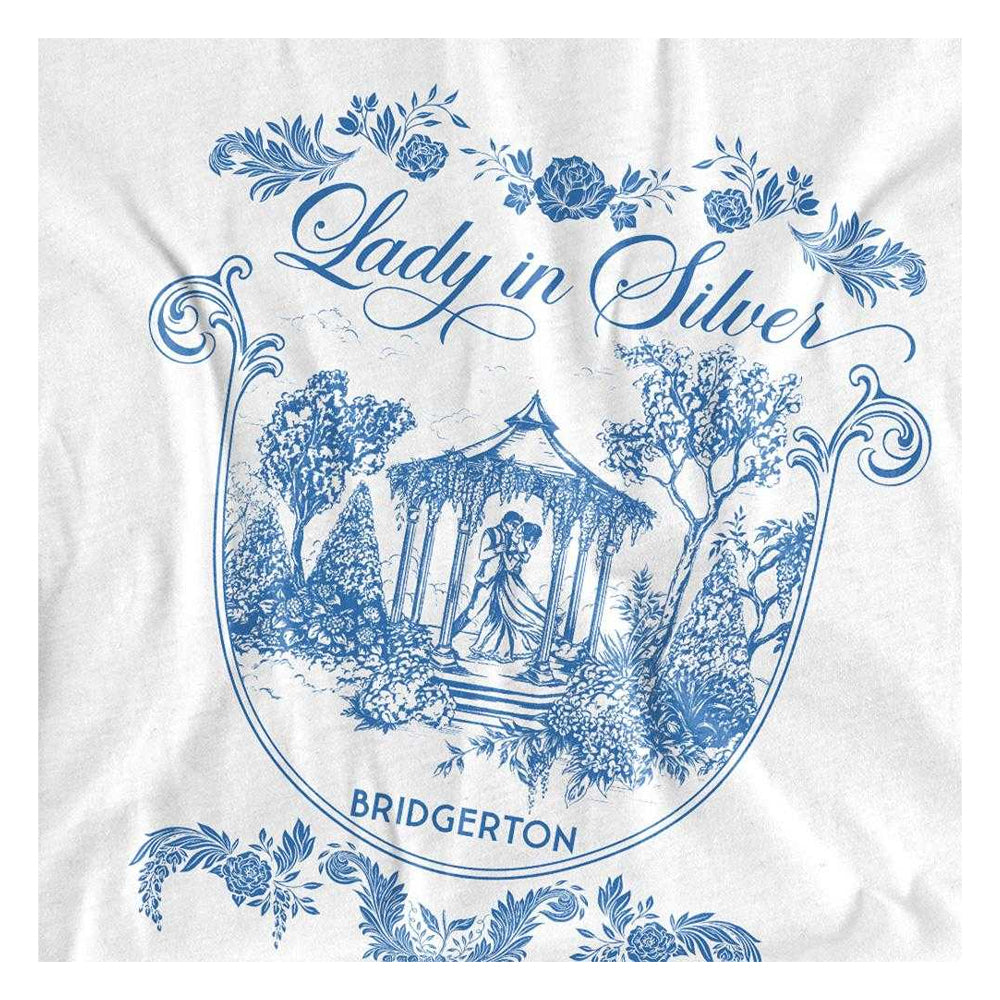 White - Side - Bridgerton Unisex Adult Fairy Tale Gazebo Dancing Long-Sleeved T-Shirt