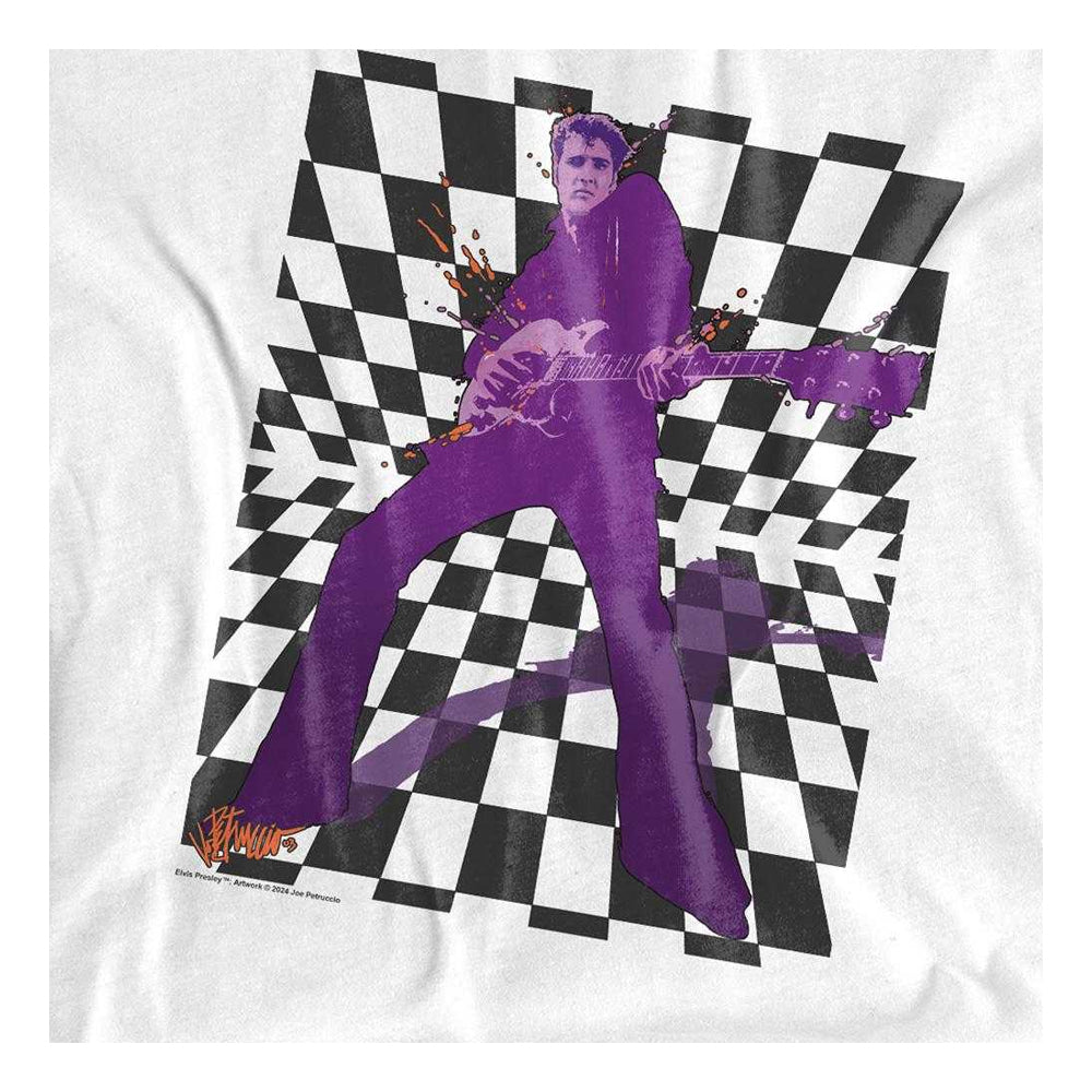 White - Side - Elvis Presley Unisex Adult Lets Rock Long-Sleeved T-Shirt
