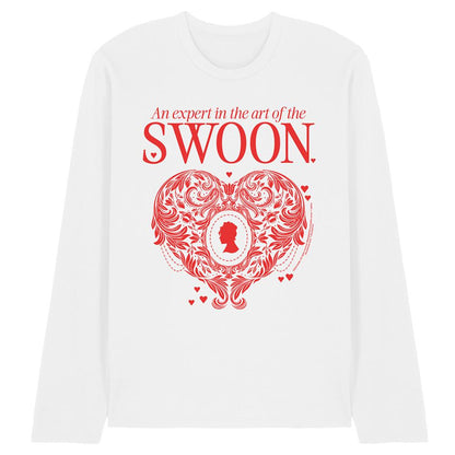 White - Front - Bridgerton Unisex Adult The Art Of Swoon Long-Sleeved T-Shirt