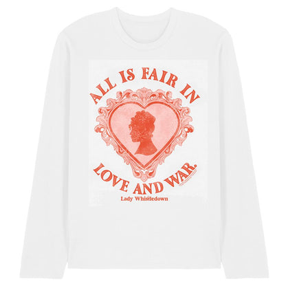 White - Front - Bridgerton Unisex Adult Love And War Lady Whistledown T-Shirt