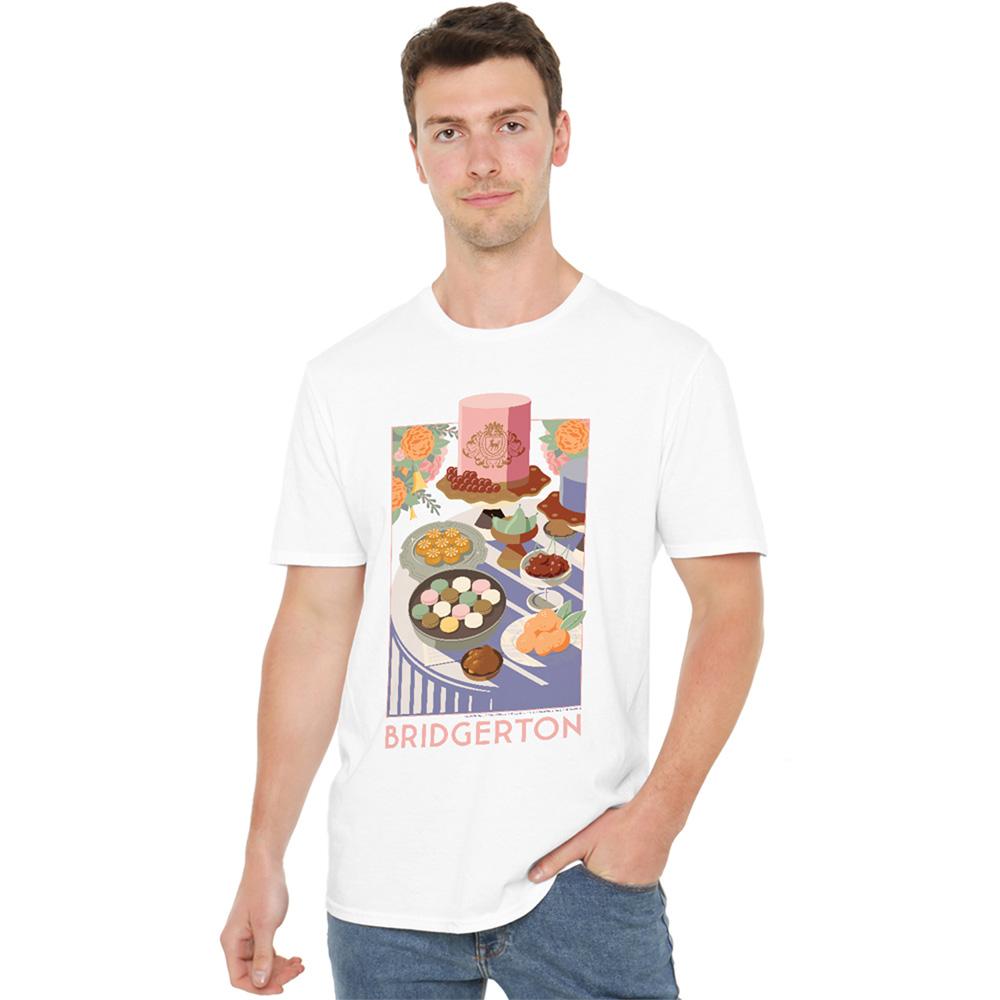 White - Back - Bridgerton Unisex Adult Treats T-Shirt