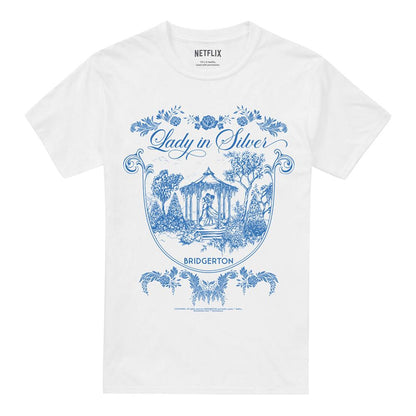 White - Front - Bridgerton Unisex Adult Fairy Tale Gazebo Dancing T-Shirt
